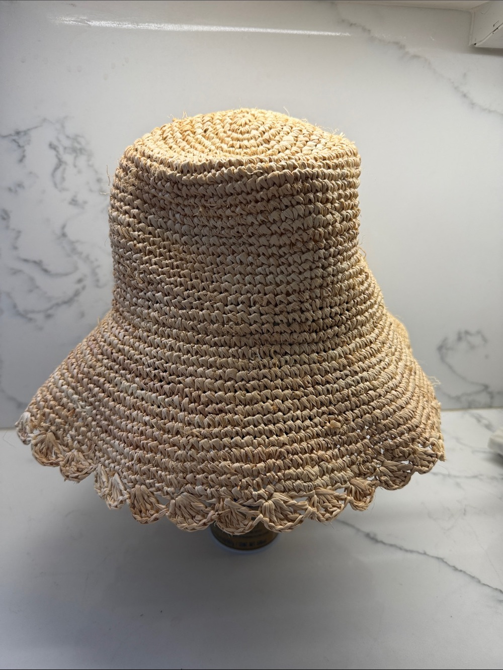 Wyeth by Todd Magill Natural Woven Raffia Bucket Hat